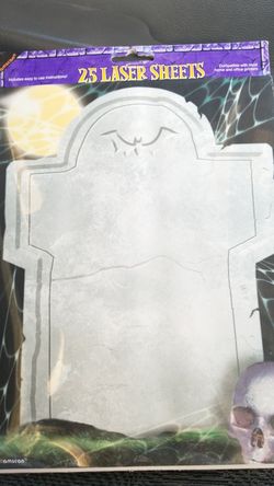 25 laser sheets halloween