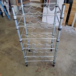 36x17x13 Chrome Steel Wine Rack