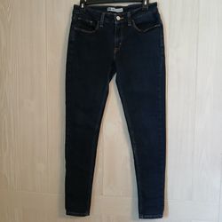 Levi Strauss Size W30 L30 Women's Dark Denim 535 Super Skinny Jeans 11(contact info removed)