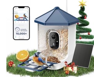 LIWAN Bird Feeder with Camera Solar Powered