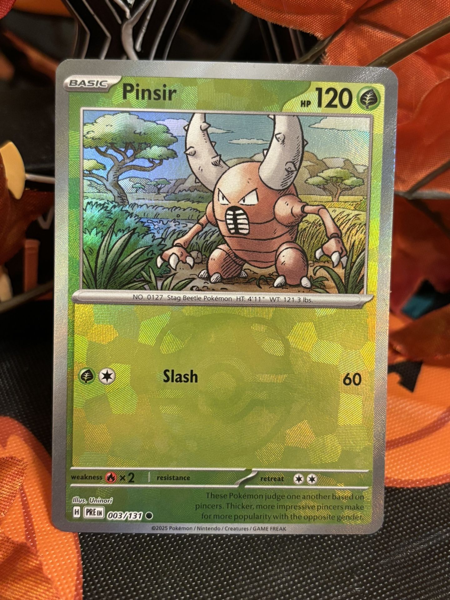 Pokemon TCG Pinsir Master Ball #3 Pokemon Prismatic Evolutions- NO TRADES-NO OFFERS- PRICE FIRM