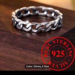 Chains Ring Men 925