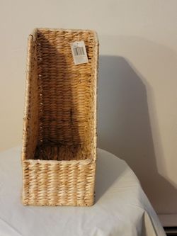 Wicker Paper Organizer