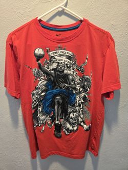 Nike LeBron James "Fate Loves The Fearless" Dri-Fit T-Shirt. Men's Size Large. 