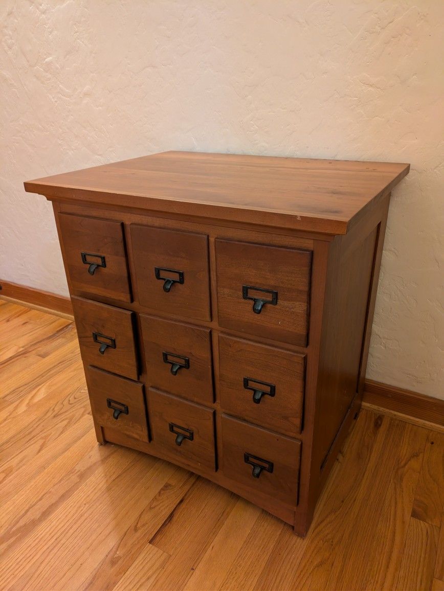 CD cabinet, card catalog style