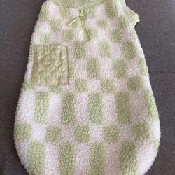 Light Green & White Dog Swear Size M