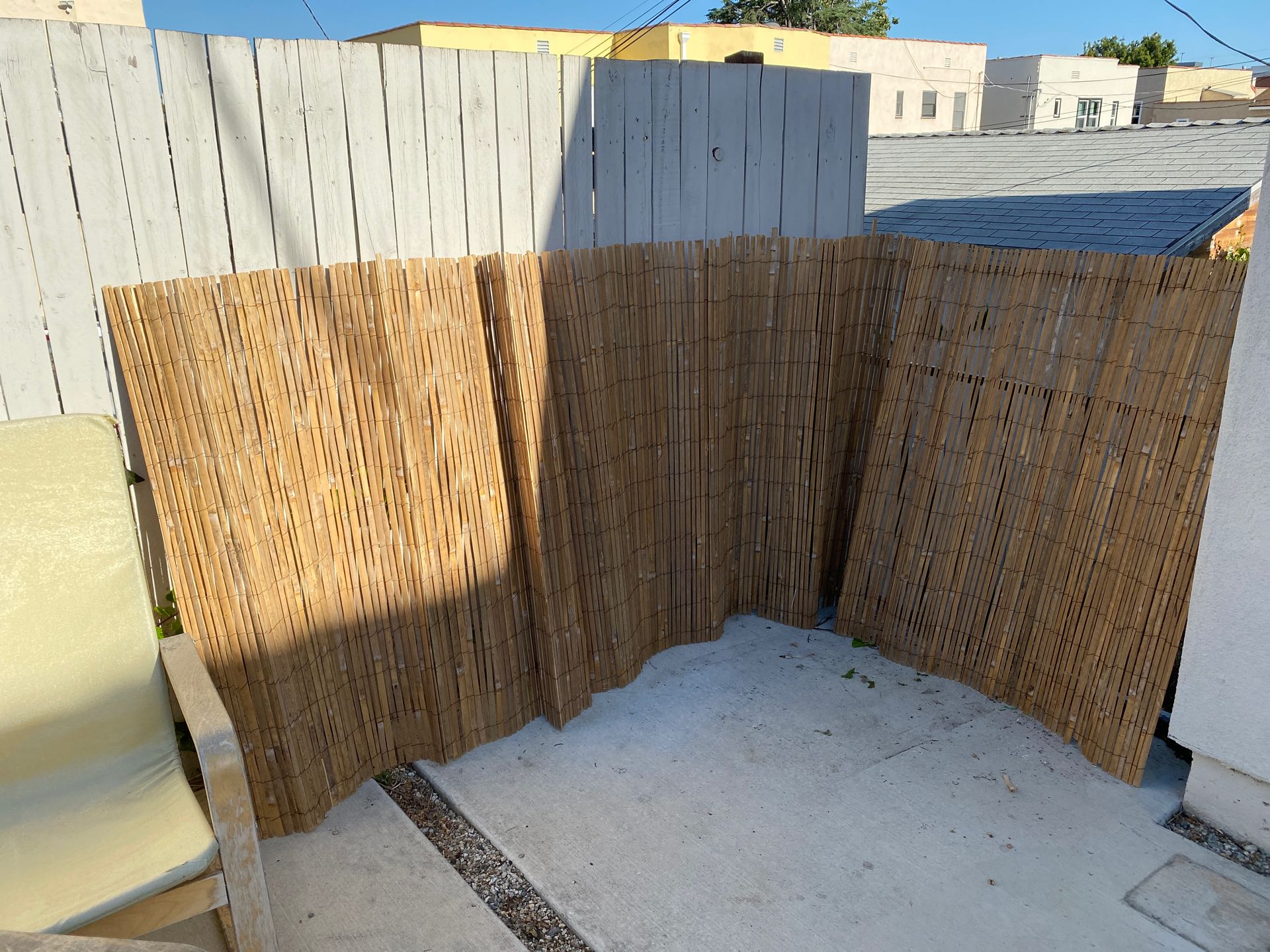 2 BAMBOO FENCES for outdoor area