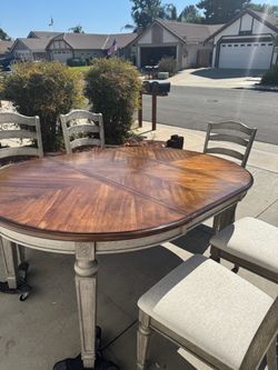Rustic Dining Table and 5 Chairs