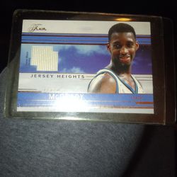 Basketball Card With Piece Of Jersey