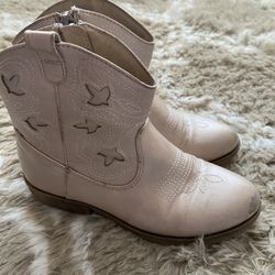 Rose Gold/Pink Cowgirl Boots Size 12