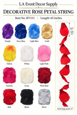 Decorative Rose Petal String