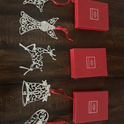 Christmas Ornaments Lenox Silverplate