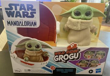 Star Wars Mandalorian Wild Ridin' Grogu Baby Yoda Interactive Animatronic