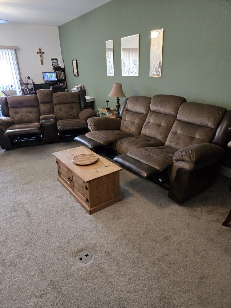 3 Pcs Living Room Set Price Lowered To $1200.00 Or Best Offer