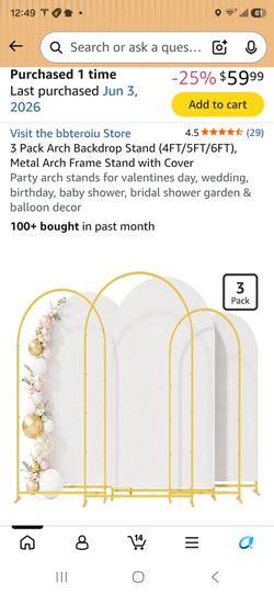 4 ft 5 ft 6 ft backdrop stands with white covers