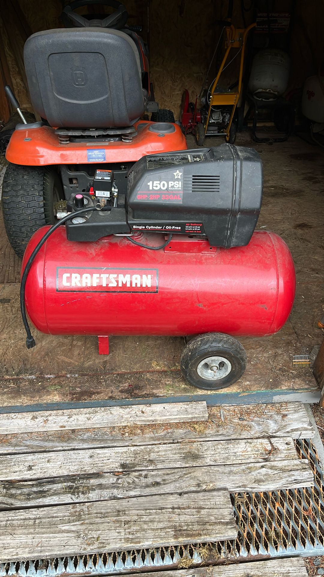 Air Compressor 33 Gallon 150 Psi 6hp Craftsman