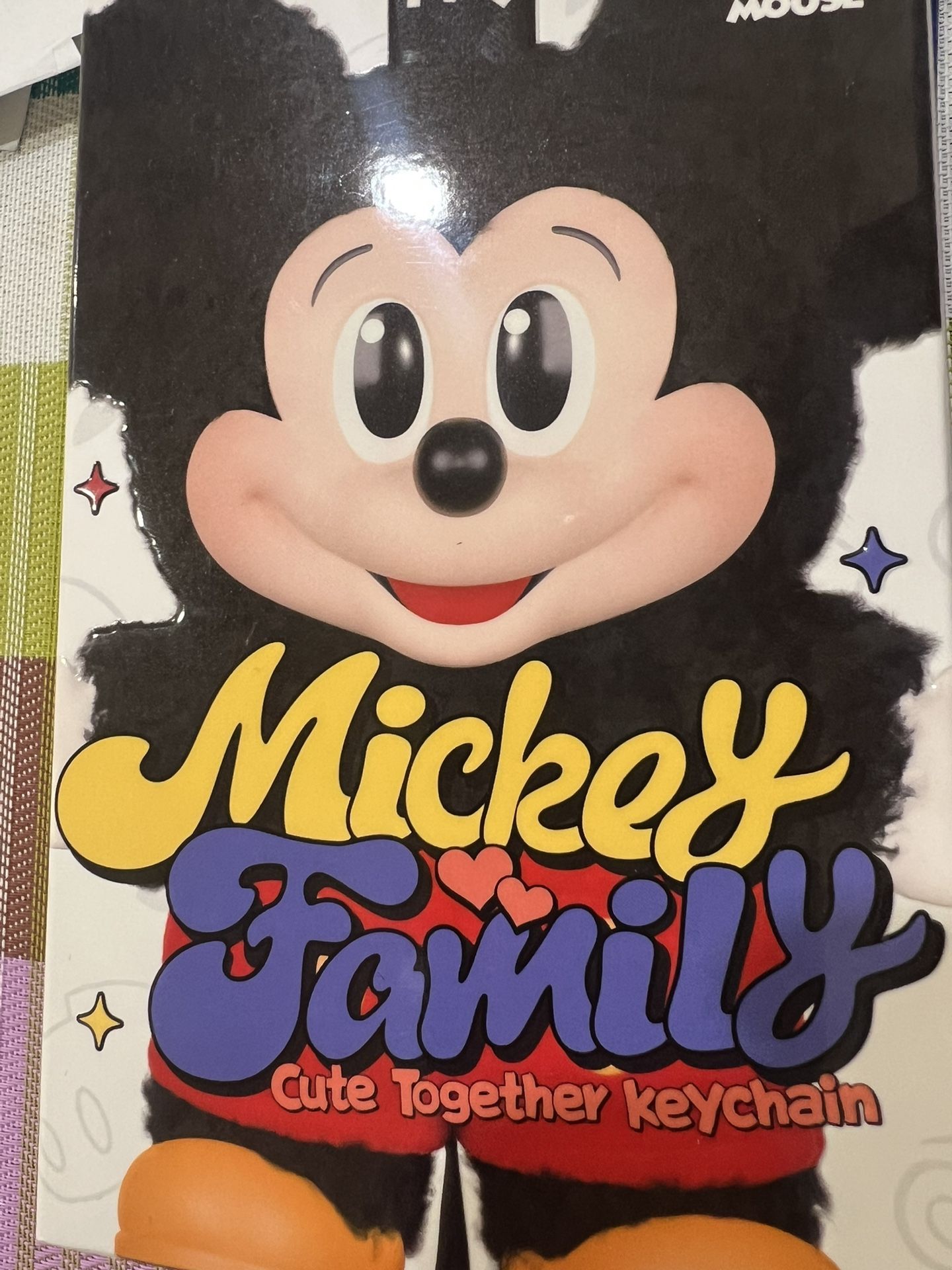 Mickey Family Cute Together Keychain