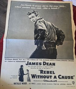 James Dean 1955 magazine page