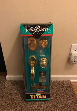 KWIKSET Solid Brass Handleset