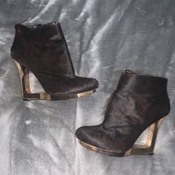 BCBG MAX AZRIA PONY HAIR BOOTIES