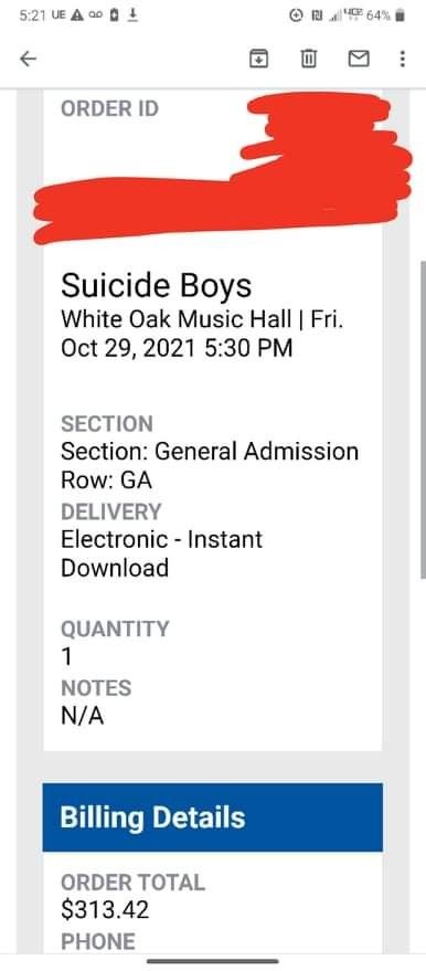 2 Tickets For Suicide Boys