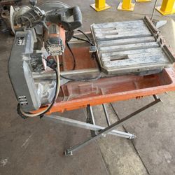 Ridgid Wet Tile Saw With Portable Stand 