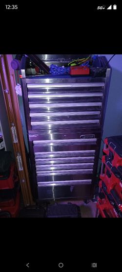 Kobalt 41-inch 11-Drawer Rolling Tool Cabinet Filled With Tools