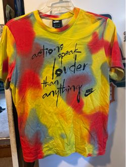 Nike tie-dye shirt, brand new 20391 just do it