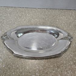 Vintage Wilcox International Co. Silver Plated Bread Oval Serving Tray 13.25"