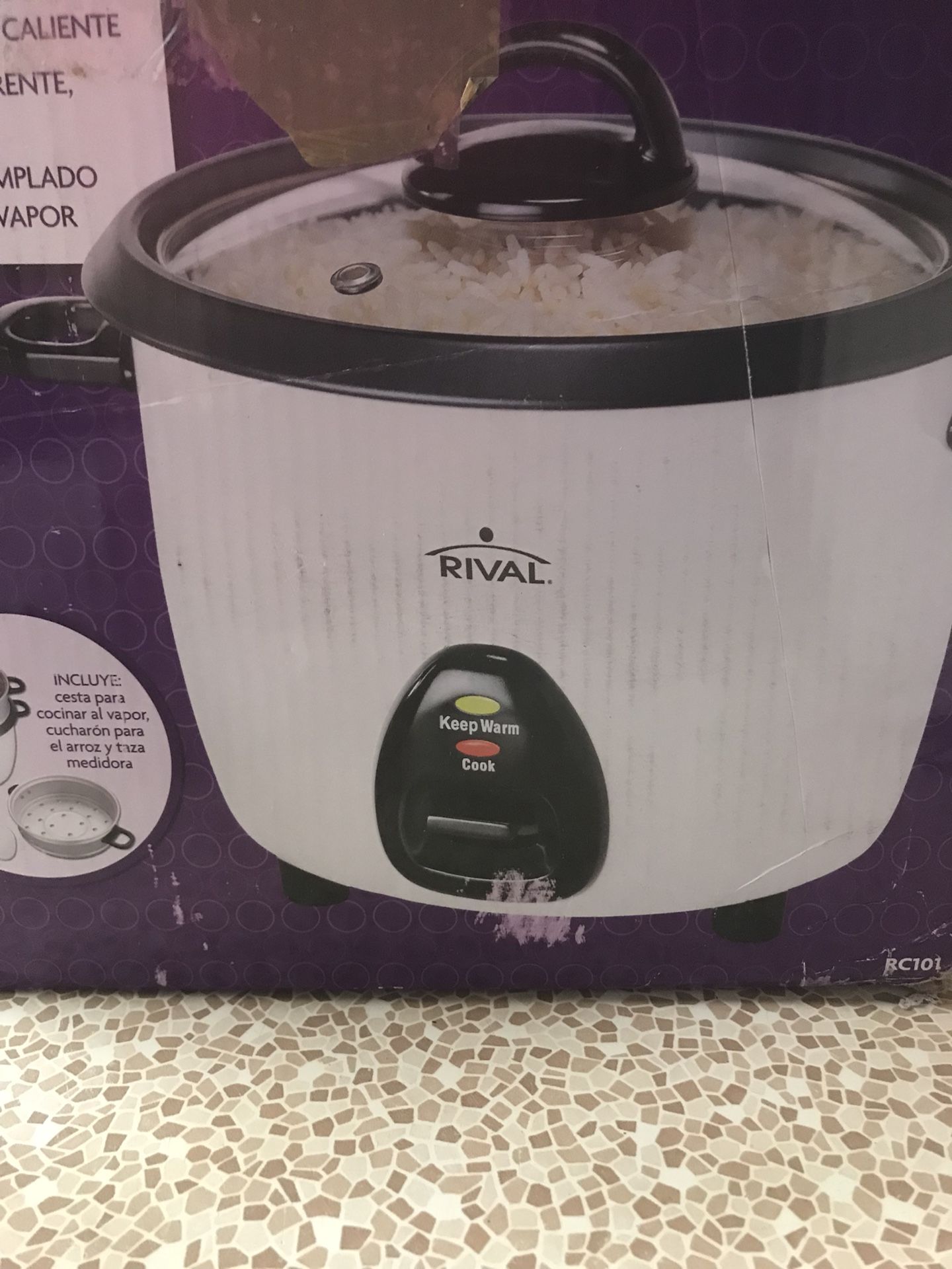 RIVAL 10-Cup Rice Cooker-Steamer