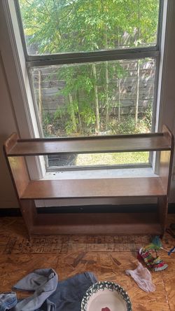 Small Wooden Two-Tier Shelf