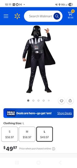 Kids Darth Vader Halloween Costume