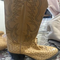 Brand New Women Size8 Tony Lama Ostrich Boots
