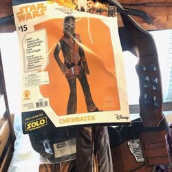 Star Wars Chewbacca Costume Disney Boys Size Large 10-12