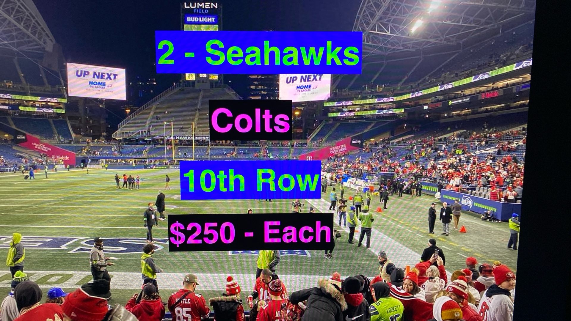 Seahawks Colts Tickets