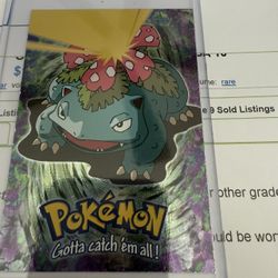 1999 Topps Pokemon Venusaur Chrome E3 Of 12 Black Label Cards