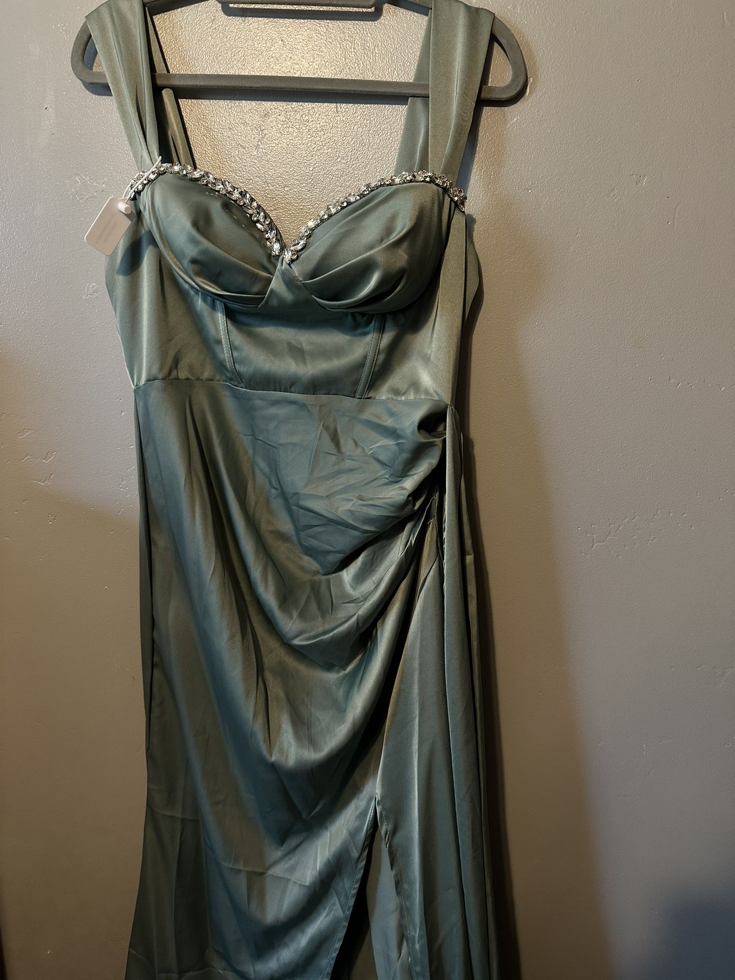Sage Green bridesmaid Prom Dress