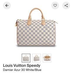 Louis Vuitton Speedy Damier Azur 30 White/Blue