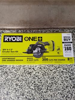 CIRCULAR SAW RYOBI 18V BATTERY AND CHARGER INCLUDED