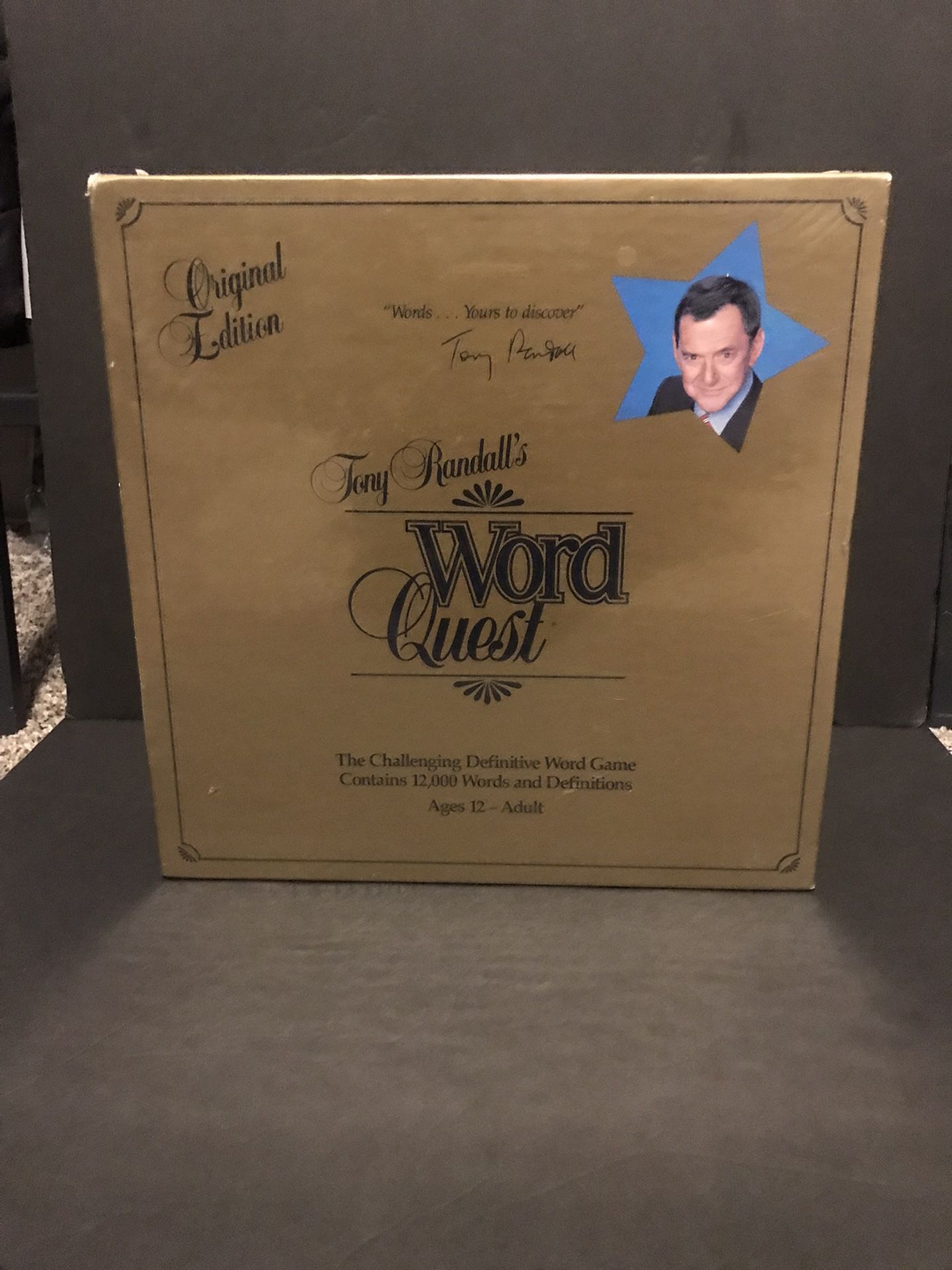 Tony Randall’s Word Quest Board Game