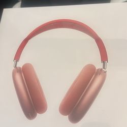 Red airpod maxes