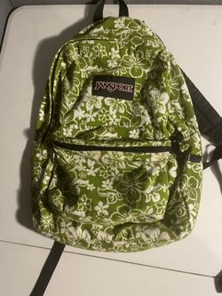 Jansport Back Pack Floral Corduroy 