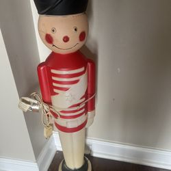 Vintage Christmas Soldier Blow Mold