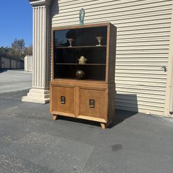 Mid Century Modern Hutch Cabinet 