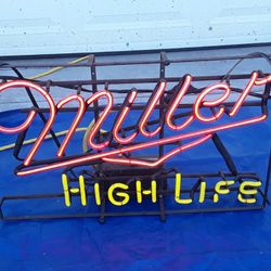 Vintage Miller High Life Neon Sign