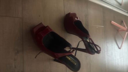 Red fashion nova heels