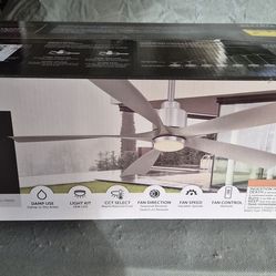 Fanimation Studio Collection Kwint 52-in Indoor/Outdoor Ceiling Fan with LED Light & Remote Control