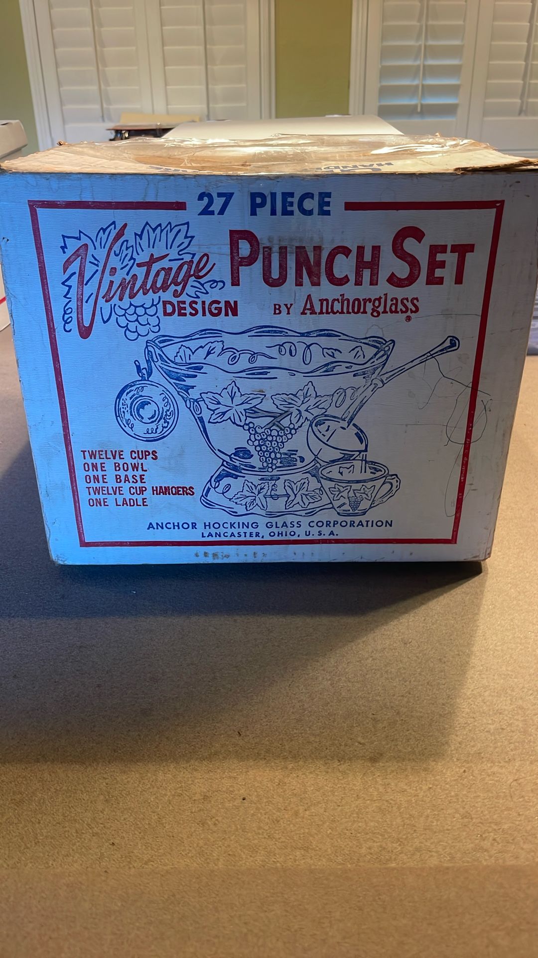 Vintage Punch Set-Anchorglass