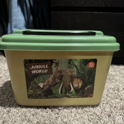 New Jungle World Toy Box With Playmat