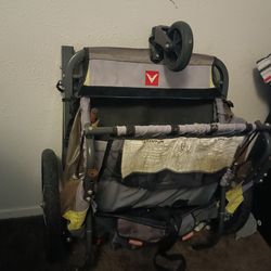 2-Child Bicycle Trailer & Stroller